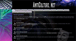 Desktop Screenshot of anticulture.net